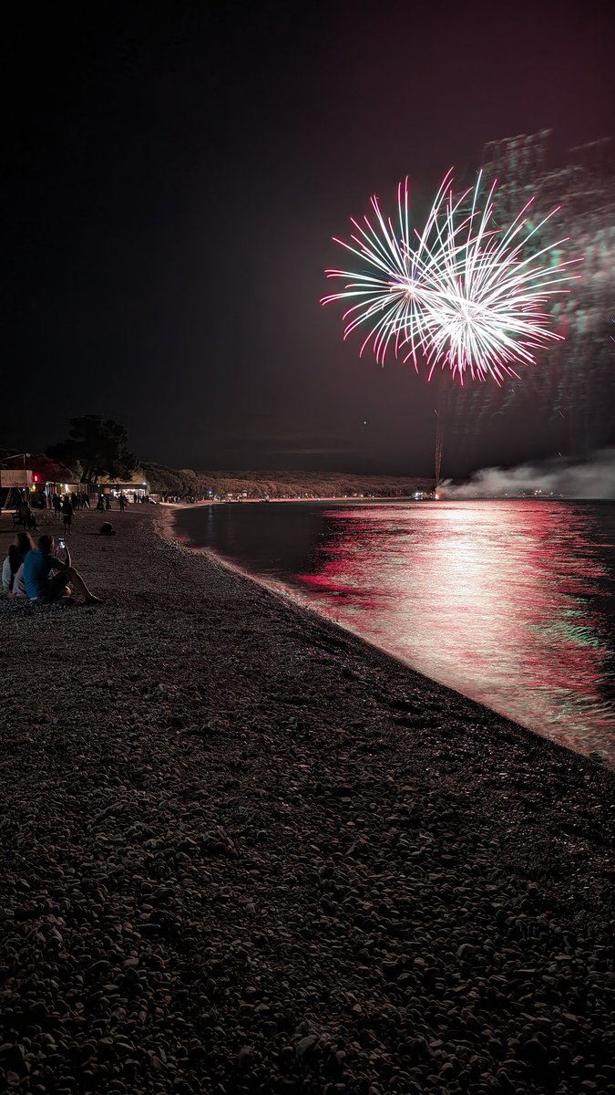 Today's fireworks at the Straško campsite in Novalja on the island of Pag #Croatia