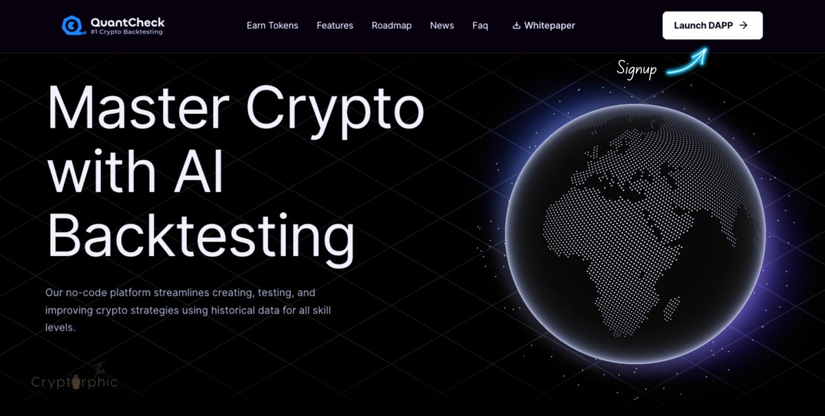 Cryptorphic1's tweet photo. Here are the 6 steps to participate in the QTK Airdrop Quest.

Step 1: Sign Up
Visit QuantCheck and click on ‘Connect Wallet.’ Connect your preferred DEX wallet (MetaMask recommended). Complete the registration form with your full name and email address. You can join using this referral link https://t.co/uz6QRLkc9C
Easy as that! ✅