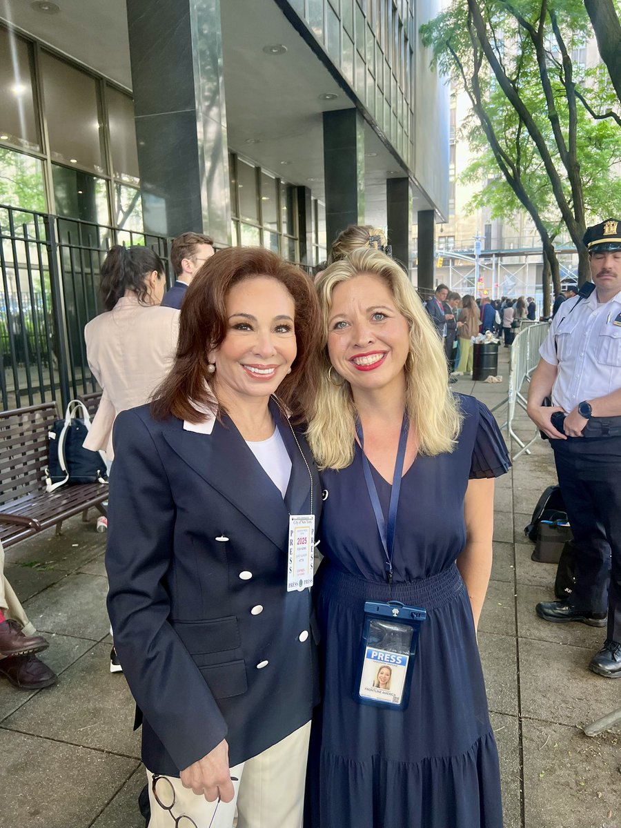 Personal highlight: After confronting the man spewing hateful antisemitism next to the NYC Show Trial overflow line,  I noticed this awesome lady standing behind me. I told her I was a fan, and she said she was impressed with me! That made my day! So nice to meet you