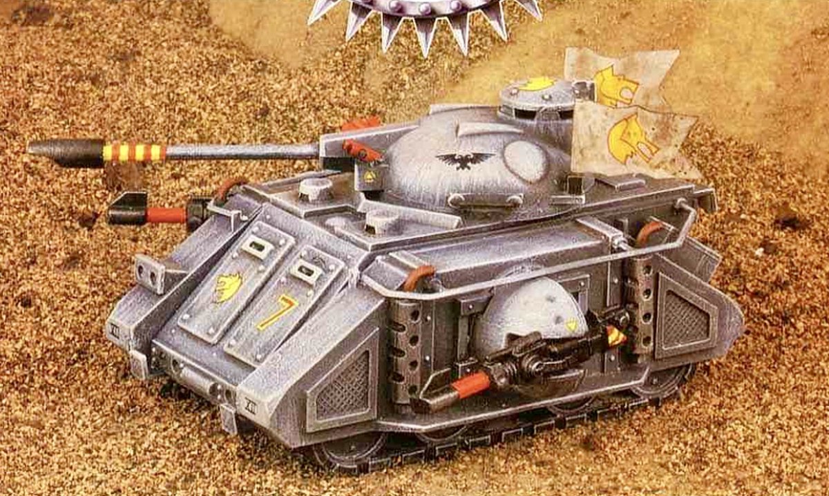 Here we have the original rogue trader predator, in this instance it belongs to the space wolves, but is it painted codex grey or space wolf grey?? Also I love the old style numerics.
.
.
.
#oldhammer #warhammercommunity #warhammer40k #40k