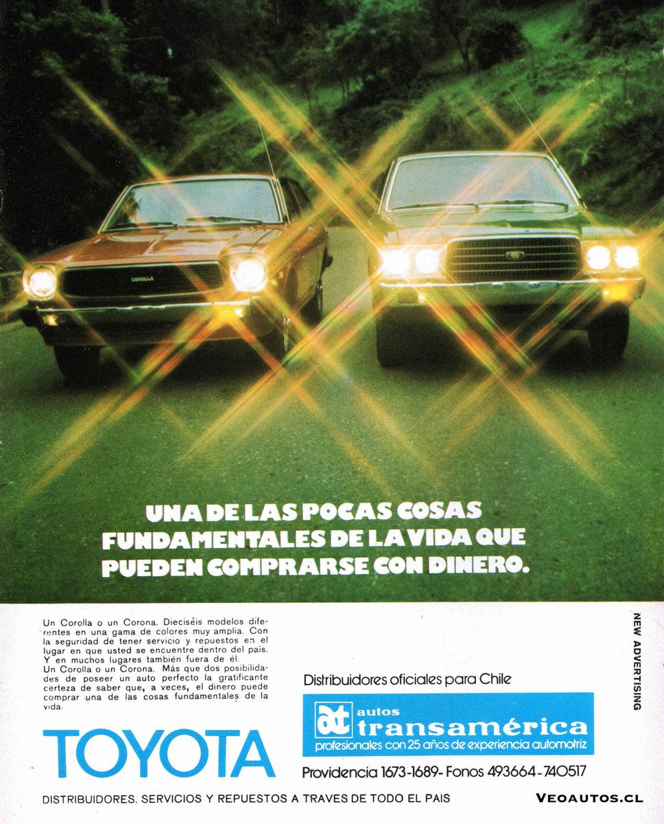 VeoAutos's tweet photo. Toyota Corolla Liftback - Corona Chile Enero 1978, año en que se importan 3.862 vehículos de pasajeros. Corolla Liftback USD$8.686, Corona Sedán USD$10.045

+ Info https://t.co/FYscbtxCXo

#corollaliftback #toyotacorona @addict_car @thecarfactoids @RiveraNotario @ToyotaChile https://t.co/b8DAOdjlXs
