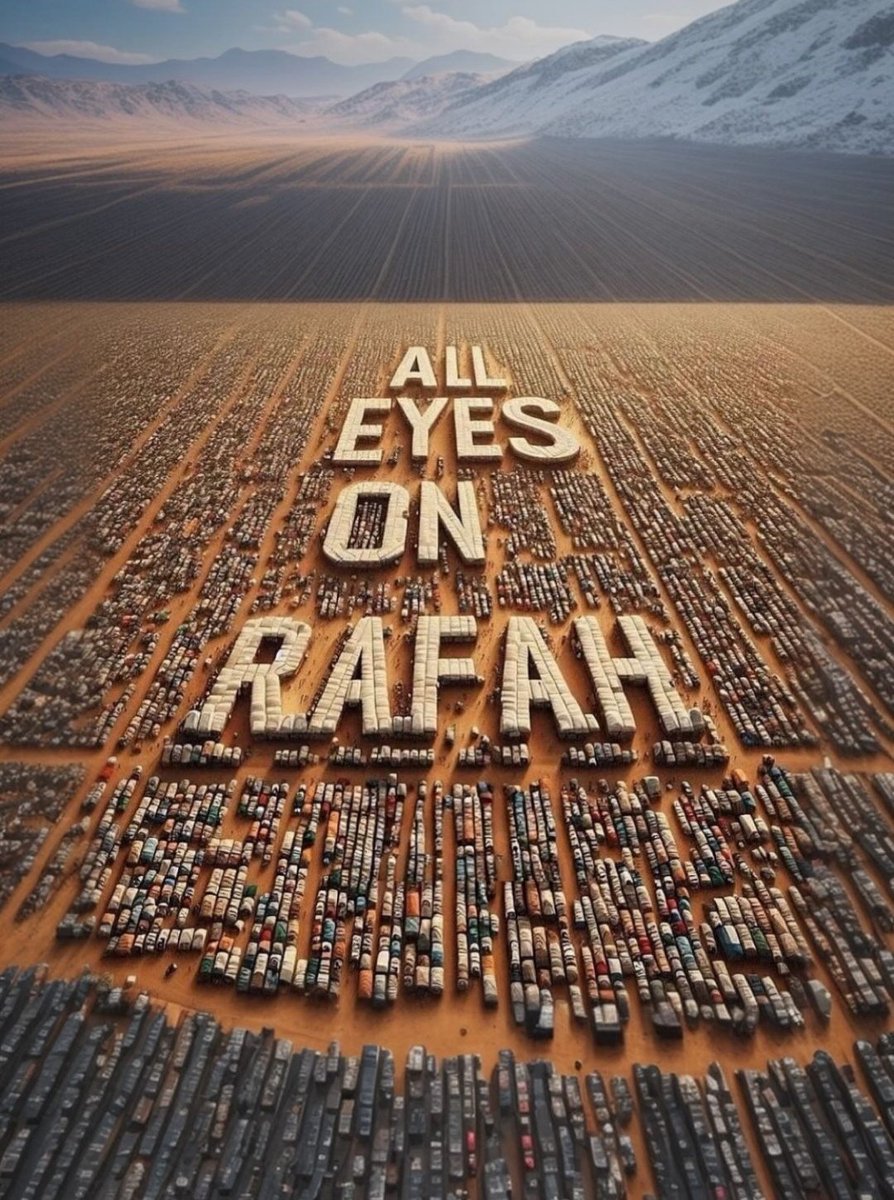 aiszone11's tweet photo. ALL EYES ON RAFAH 🇵🇸 https://t.co/BtUz2gmpNV