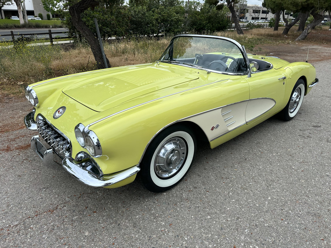 1958 Yellow Corvette Resto-mod convertible
Yellow w/Black interior, 350/265hp fuel-injected small block, 5-speed manual transmission. $125K OBO!
DM or call us at 714-630-0700 for more info.
#corvette #c1 #classiccar #fuelie #restomod #corvettefamily #vintagecar #corvettemike