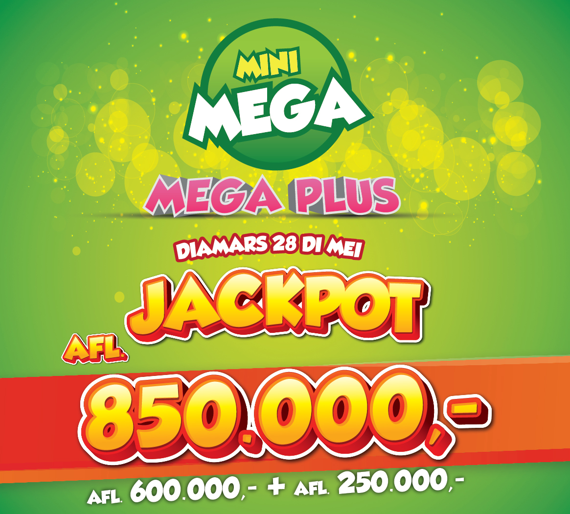 Lottoaruba's tweet photo. Bo a cumpra bo Mini Mega cu Mega Plus caba? Pasobra awe ta bo chens pa gana un total di 850 mil florin!
Pa hunga online, bishita https://t.co/WmCKomtKT4
#lotto #cambiandobida #loteria #aruba #minimega #megaplus https://t.co/86dBQGIXaq