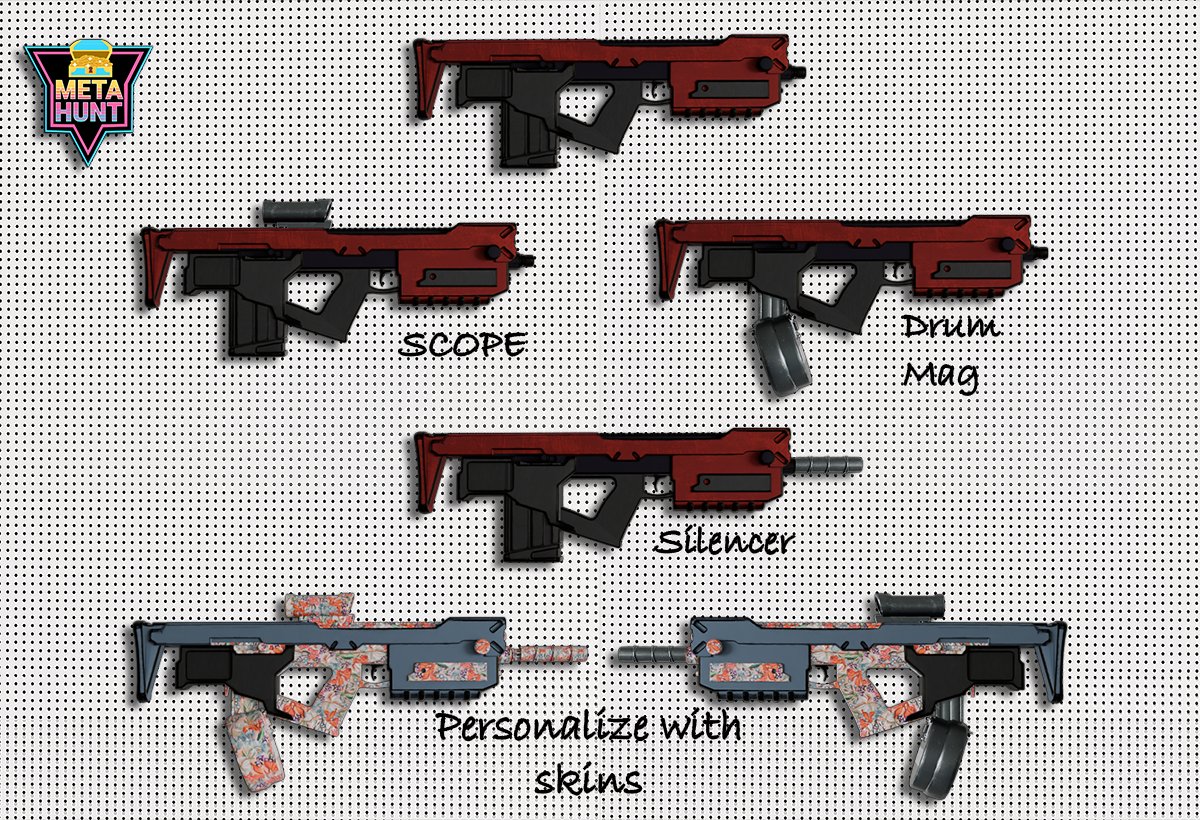 🔧 Upgrade your arsenal! 

Explore, personalize, and dominate. Your weapon, your rules. 

Scopes, drum mags, silencers, and fresh skins showcased on our standout SMGs.

$COC $MHNT

#Web3Gaming #play2earn

ca : 0x22b6c31c2beb8f2d0d5373146eed41ab9ede3caf