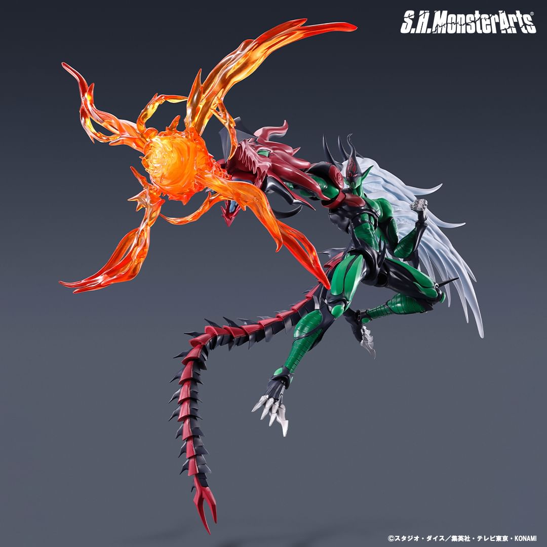 Tamashii Nations is celebrating the 20th year of “Yu-Gi-Oh! GX” with the S.H.MonsterArts ELEMENTAL HERO FLAME WINGMAN!

Here's a better look at the release of the 3rd monster in the S.H.MonsterArts line!

#elementalhero #flamewingman #yugiohgx #shmonsterarts #tamashiinations