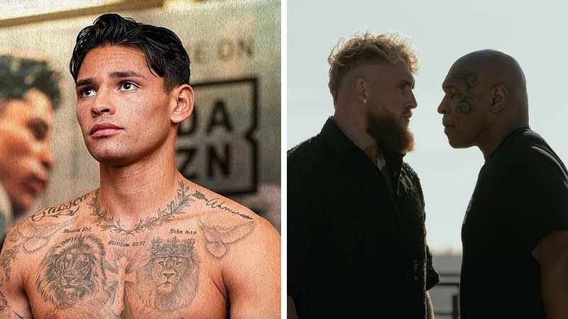 🚨 Ryan Garcia se oferece para lutar contra Jake Paul após 'susto' de Mike Tyson 🔗 portalrapmais.com/ryan-garcia-se…