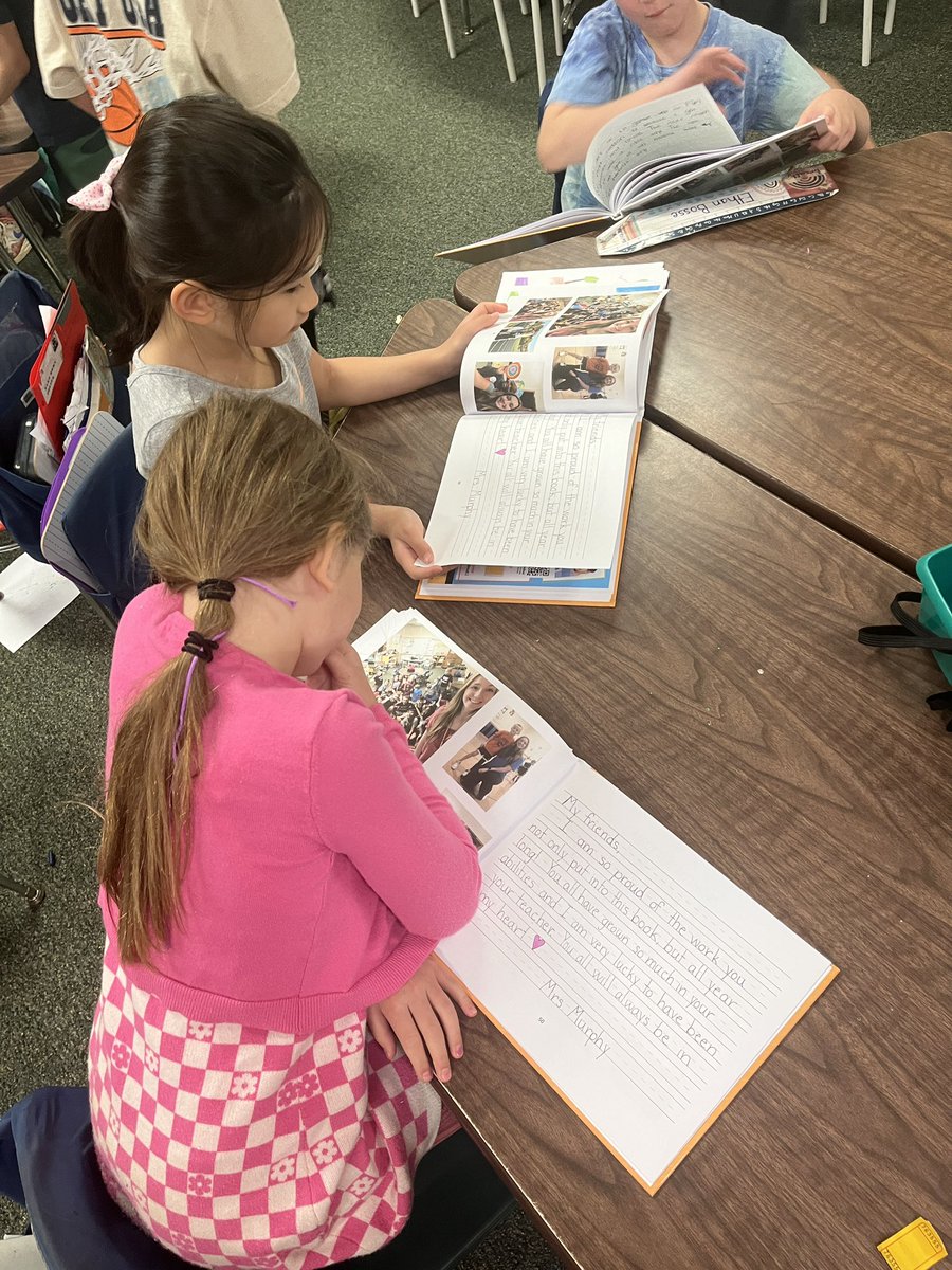 FCPSMurphy's tweet photo. On the second day of our end of the year countdown, we celebrated becoming published authors with a book celebration! Students in three classes shared class created books, each filled with memories from first grade ☺️ https://t.co/GFOApzYxMd