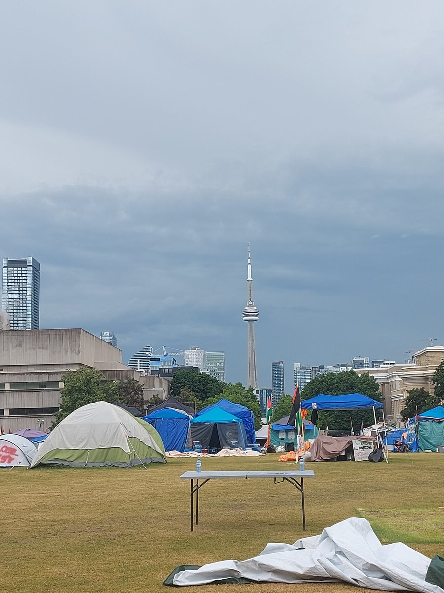 I've spent the last few hours at the UofT encampment. This is a truly amazing space. The students are organized. They have built this space to win.
