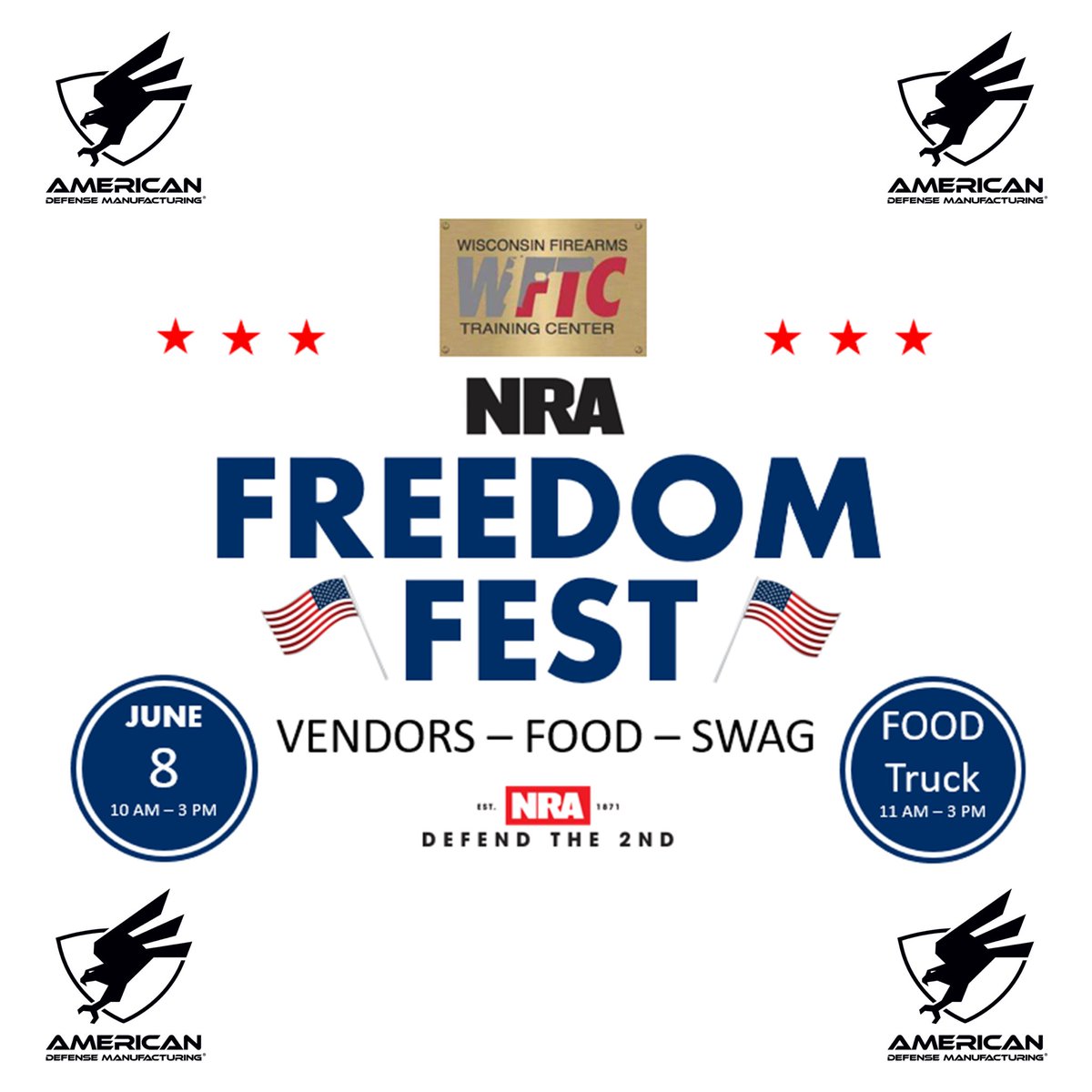 Stop by and check out our new products on display at Wisconsin Firearms Training Center in Brookfield, WI on June 8th!