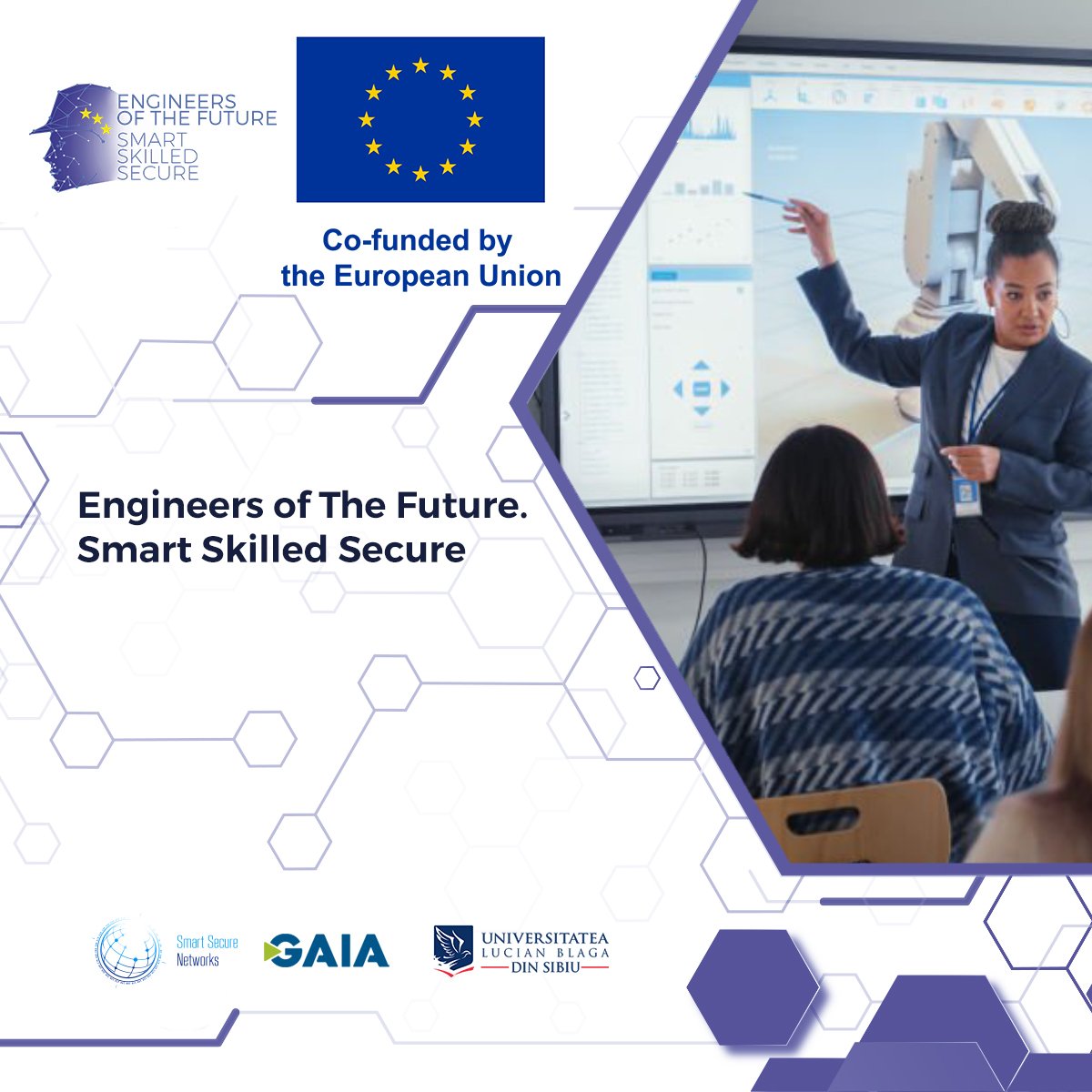 SnnSecure's tweet photo. What challenges will engineers of the future face?
"Engineers of the Future - Smart, Skilled, Secure" Together with our partners from the National Agencyof the @EUErasmusPlus + Program, the @FERI, Lucian Blaga University of Sibiu, @GaiaCluster, https://t.co/jg8vrjhLI0