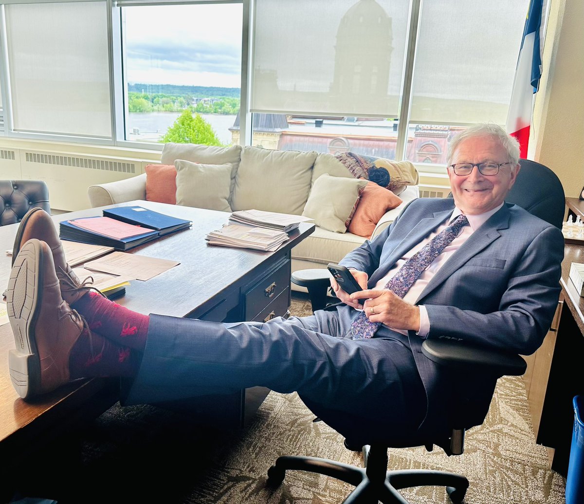 I want to thank @AbilityNB and their executive director @HaleyFlaro for these beautiful socks celebrating Disability Awareness Week! Now we can proudly #RockTheSocks in style to raise awareness for disabilities in New Brunswick. The theme this year is “Embracing Accessibility,