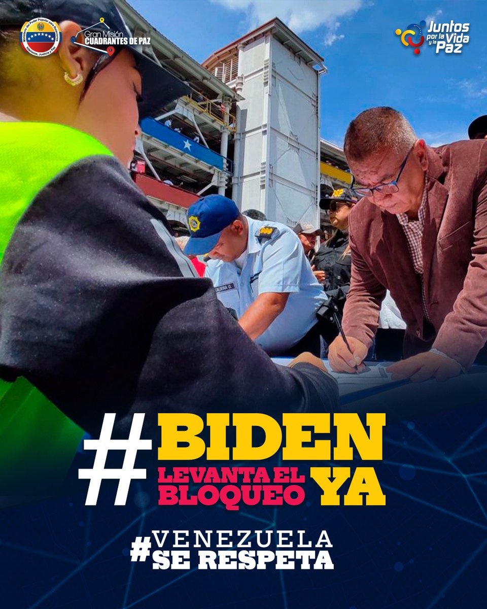 Esta tierra que vio nacer a Simón Bolívar y Hugo Chávez ha tenido un pueblo que no se doblega ante ninguna sanción y firma por la estabilidad económica del país sin restricciones.

#PorLaPazDerogaYa
#BidenDerogaElDecretoYa
#PorAmorAVenezuela