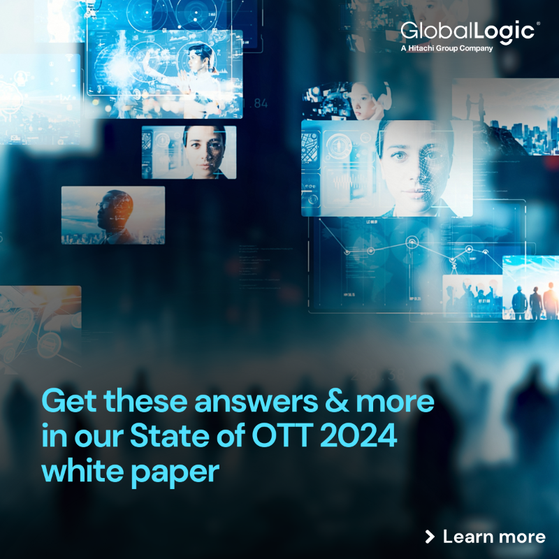 GlobalLogic's tweet photo. Dive into the dynamic world of #OTT #media tech in our whitepaper, “The State of OTT 2024: The Race to Profitability.” Uncover the future of streaming services with insights into media consumer behaviors, tech trends, and evolving monetization models: https://t.co/oiPyexAKoJ