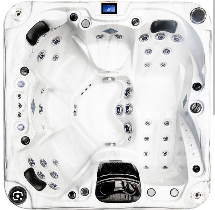 Bought a hot tub today. Tons of features on it. Should be delivered in about a month since we customized it. We're definitely #LOCKDIN for the long-term.