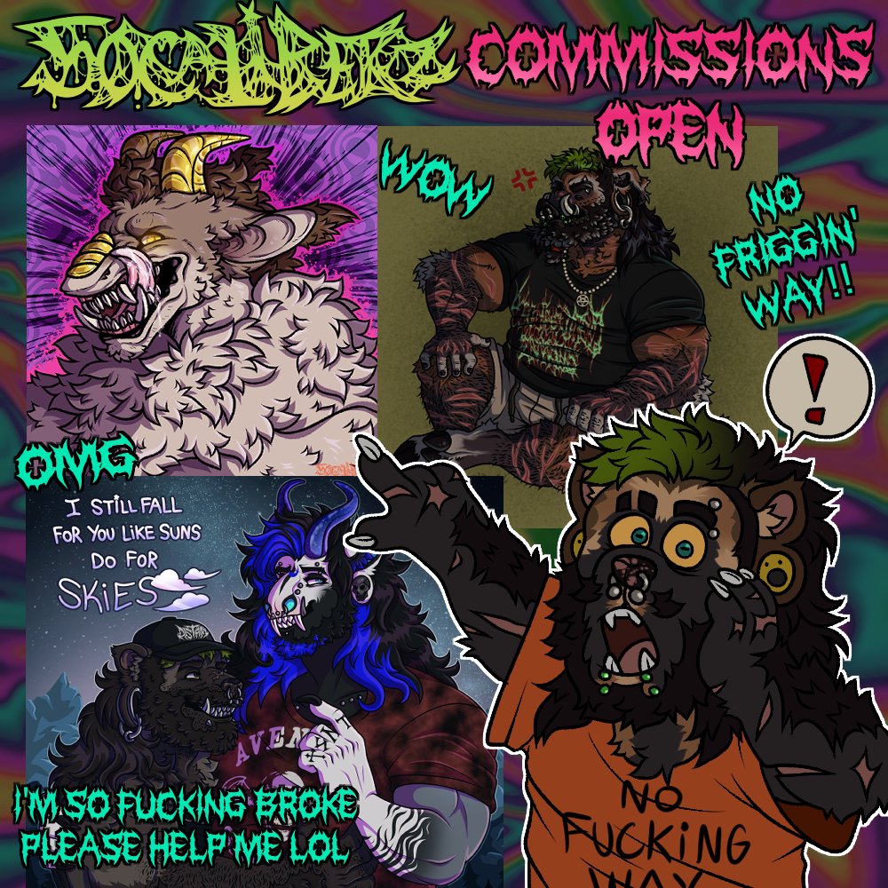 WOAH GUYS CHECK THIS OUT 💵💸💰 I'M READY TO DRAW YOUR SILLY LITTLE CREATURES! MORE INFO: 50caliberzprices.carrd.co 50caliberzcreations.carrd.co ❗️OPENING 5 SLOTS FOR NOW UNTIL FURTHER NOTICE❗️