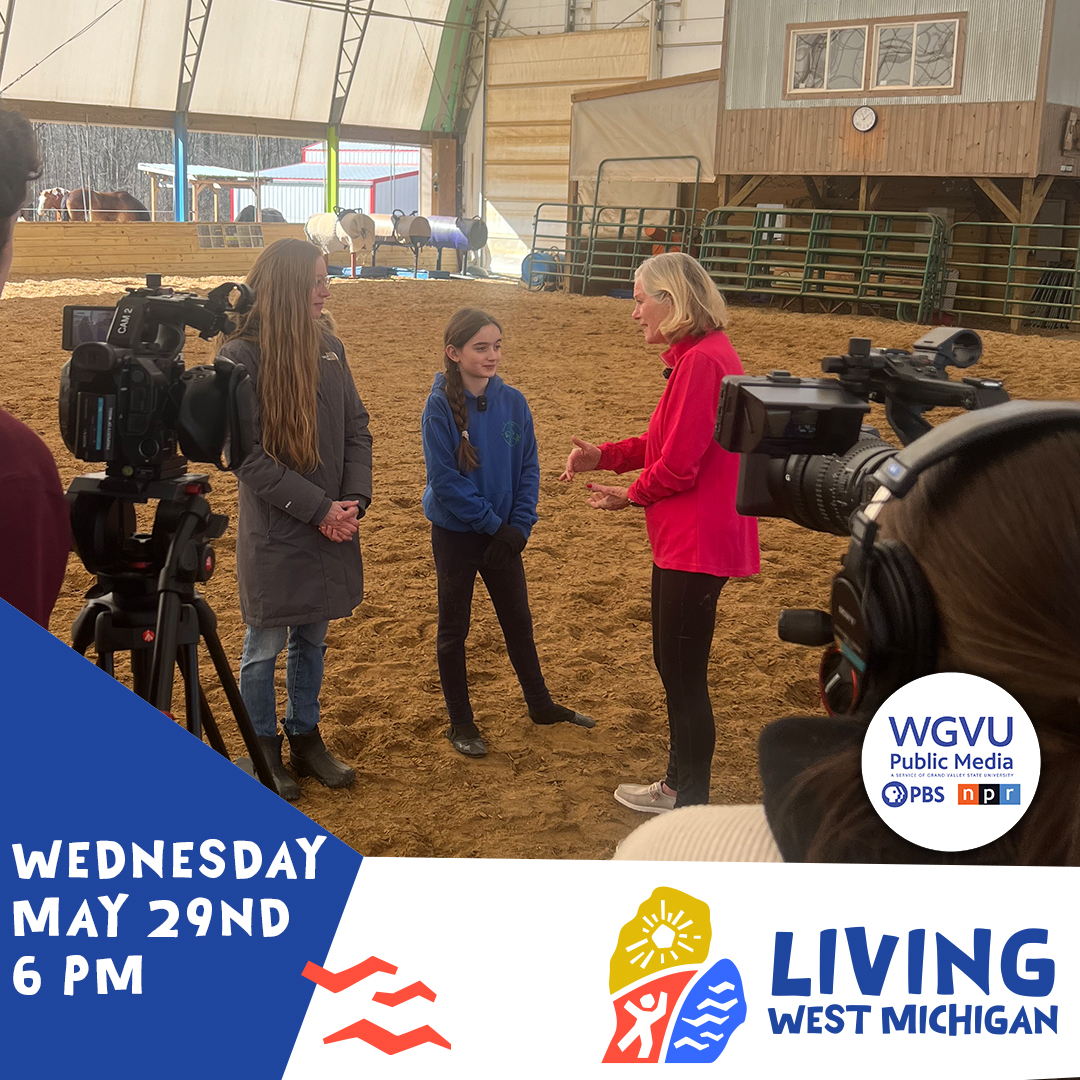 On this week’s episode of Living West Michigan, we take the dogs to an indoor dog park! Shelley saddles up on a horse at Legacy Stables and we check out Albatross Aviary, a key part of bird preservation! Wednesday at 6pm on WGVU! #LivingWestMichigan