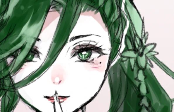 こちらは今製作中のコミッションイラスト(*'∪`*) #WIP
