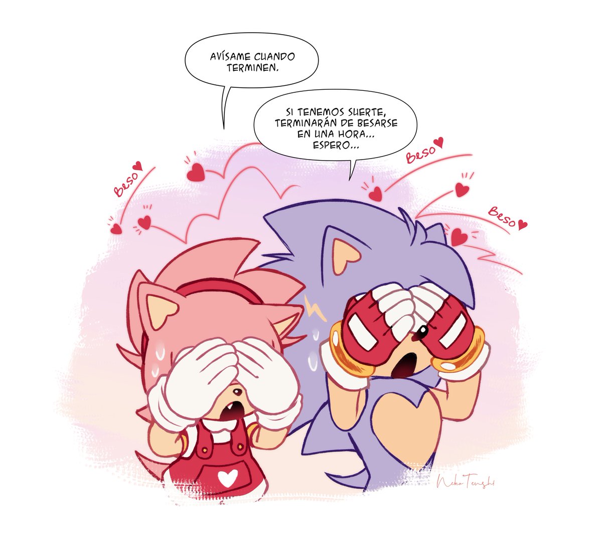 kiss 🦔💕🦔
#SonicTheHedgehod #AmyRose #SonAmy #fankid #sonicartist