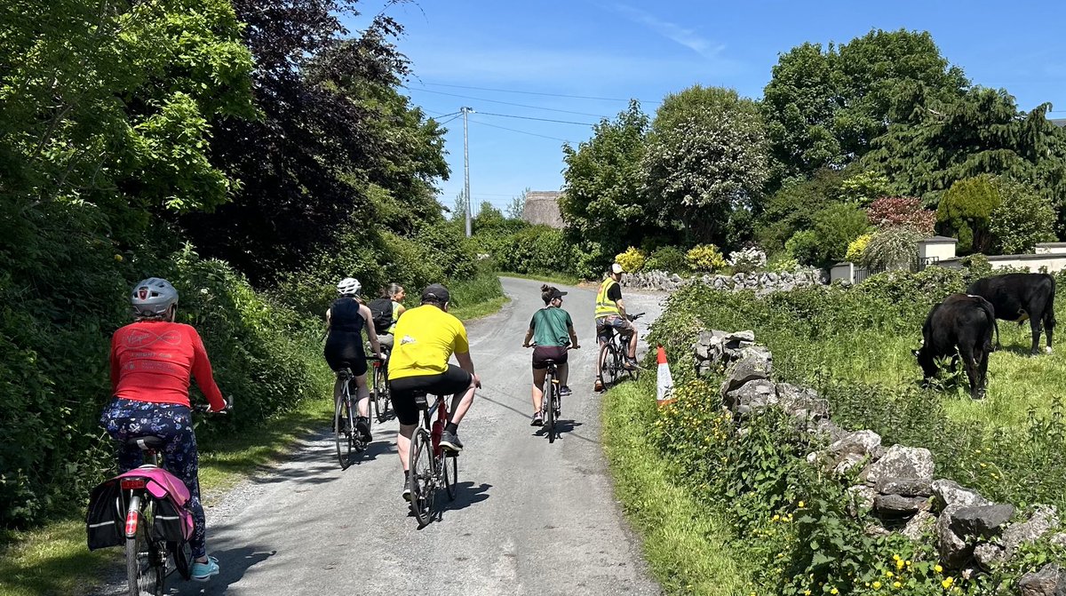 On 7 Galway Castles Heritage Tour, we cycled in a countryside within city of farms with veg gardens, cattle, goats, beehives & meadows. In a ClimateCrisis, viable local organic farms so needed ⁦@galwayactive⁩ @GalwayBikeFest @GalwayCycling @TFIupdates ⁦@galwaytourism⁩