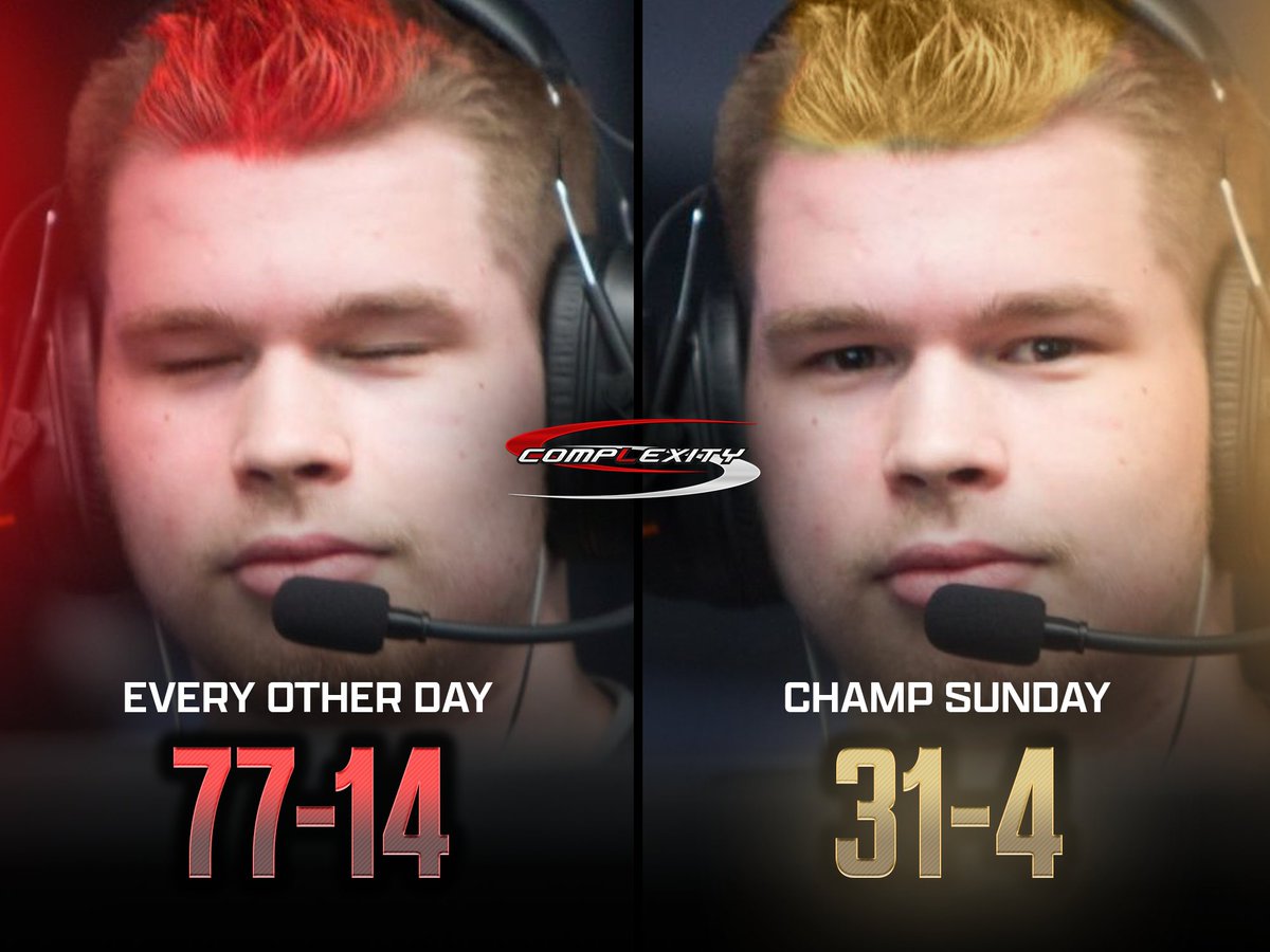 Crimsix's record on coL: Sunday: 31-4 (88.6%) All other days: 77-14 (84.6% win rate) 🐐