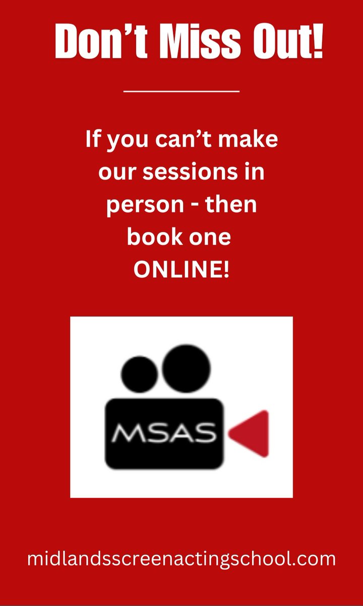 Midlands Screen Acting School tweet media
