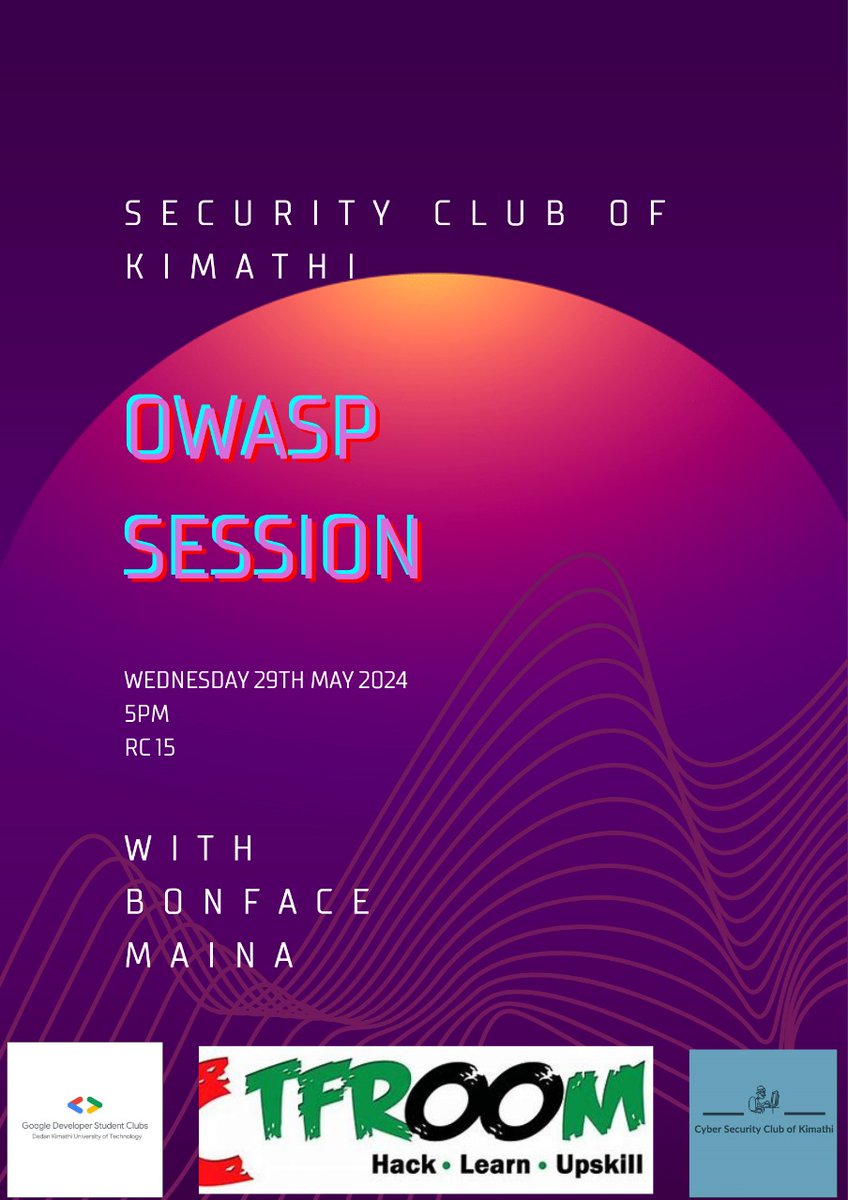 Join us tomorrow as Master Access control: Tackling OWASP.🎉 Led by @B0nf4c3