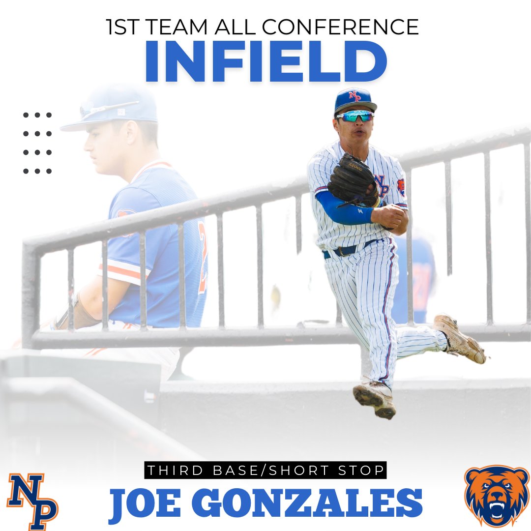 NPGrizzlySB's tweet photo. Congratulation to Joe Gonzales for being selected 1st Team All Conference Infield https://t.co/o7VmLWVrFh