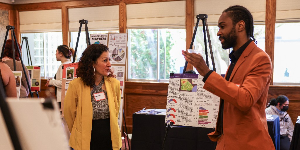 Each year, SF State students showcase their research and creative activities at events across campus. Check out a sample of their work from this year! news.sfsu.edu/news/universit…