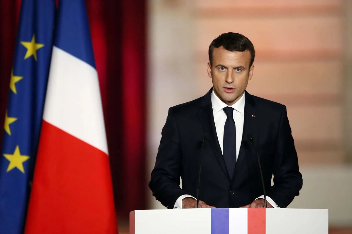 JUST IN: 🇫🇷 🇵🇸 French President Macron says he is 'completely ready' to recognize Palestine as an independent state.