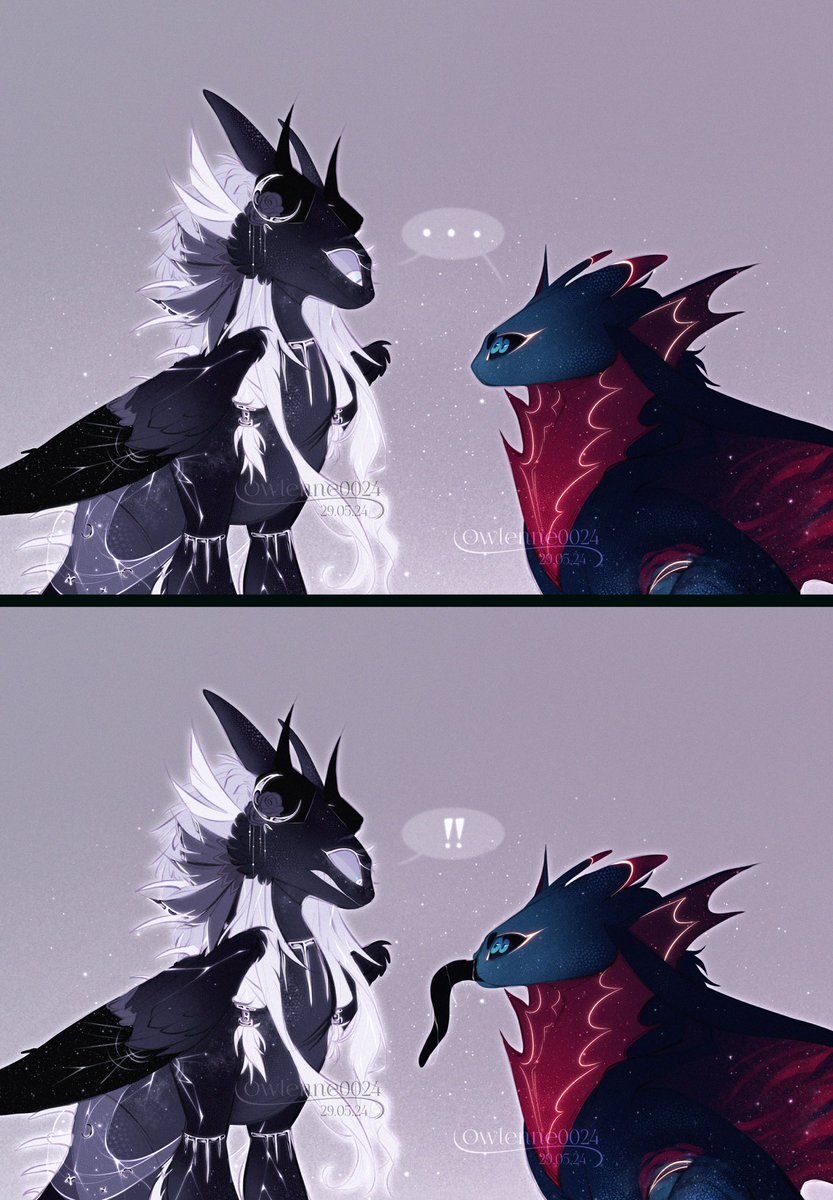 owlenne0024's tweet photo. Esme’s first encounter with a Not SSF
She’s shocked at how… peculiar Er Mo looks 😂
•
#art #owlenne #oc #digitalart #digitalartwork #illustration #artist #httyd #httydoc #efnf #howtotrainyourdragon #ssf #notfury https://t.co/e5B1d0GKDk