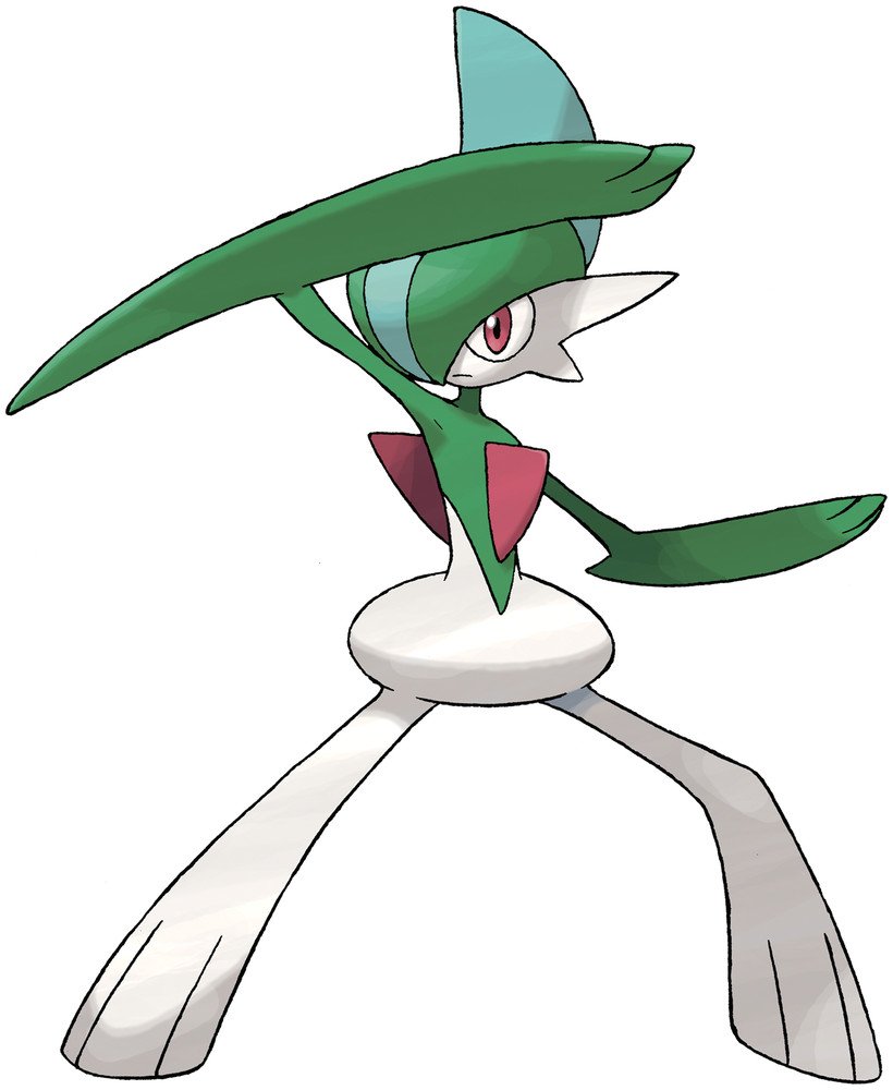 Arlan and Gallade

'True to its honorable-warrior image, it uses the blades on its elbows only in defense of something or someone.'