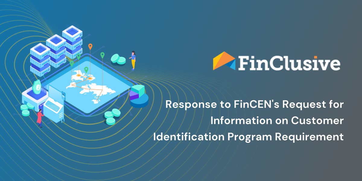 FinClusive (@finclusivecap) on Twitter photo Today, FinClusive submitted our response to <a href="/FinCENnews/">Financial Crimes Enforcement Network (FinCEN)</a> on the CIP Requirement. We advocate for its modernization through partial SSN verification and #DigitalIdentity tools to enhance efficiency and inclusivity, while upholding strict security standards.
bit.ly/4507lFS Today, FinClusive submitted our response to <a href="/FinCENnews/">Financial Crimes Enforcement Network (FinCEN)</a> on the CIP Requirement. We advocate for its modernization through partial SSN verification and #DigitalIdentity tools to enhance efficiency and inclusivity, while upholding strict security standards.
bit.ly/4507lFS