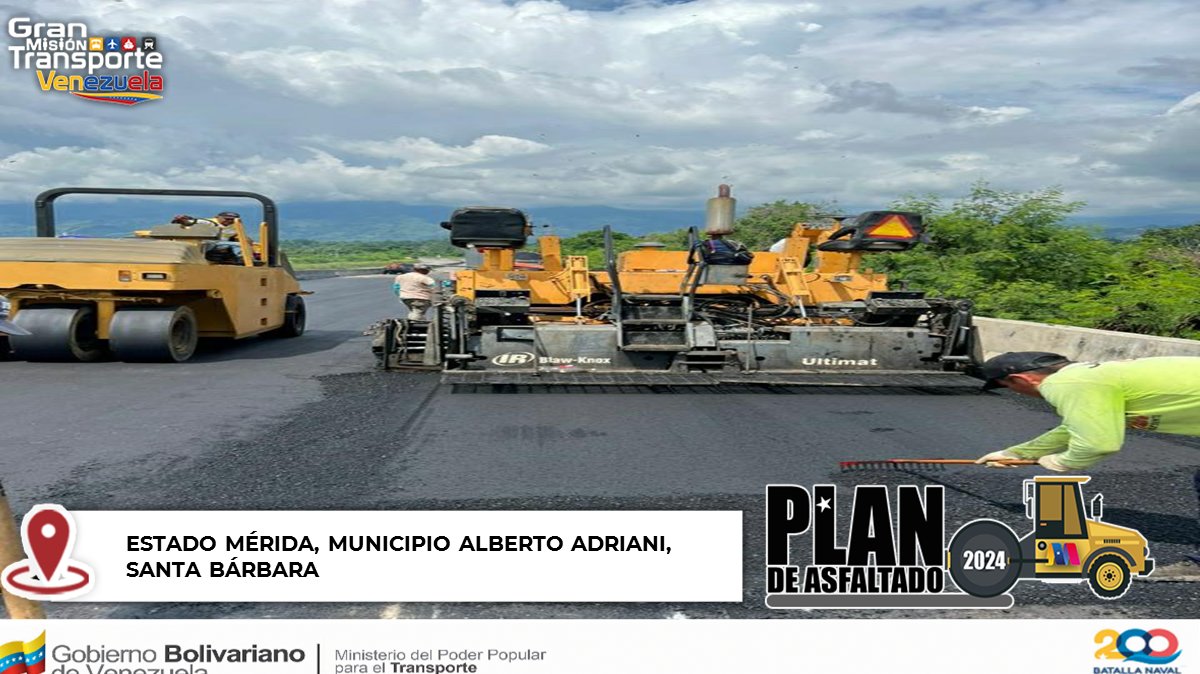 #PlanDeAsfaltado2024 | En respuesta a las solicitudes realizadas a través del sistema 1x10 del Buen Gobierno, la clase trabajadora revolucionaria ha rehabilitado diversas vías en todo el país, para brindar bienestar y seguridad a los habitantes.