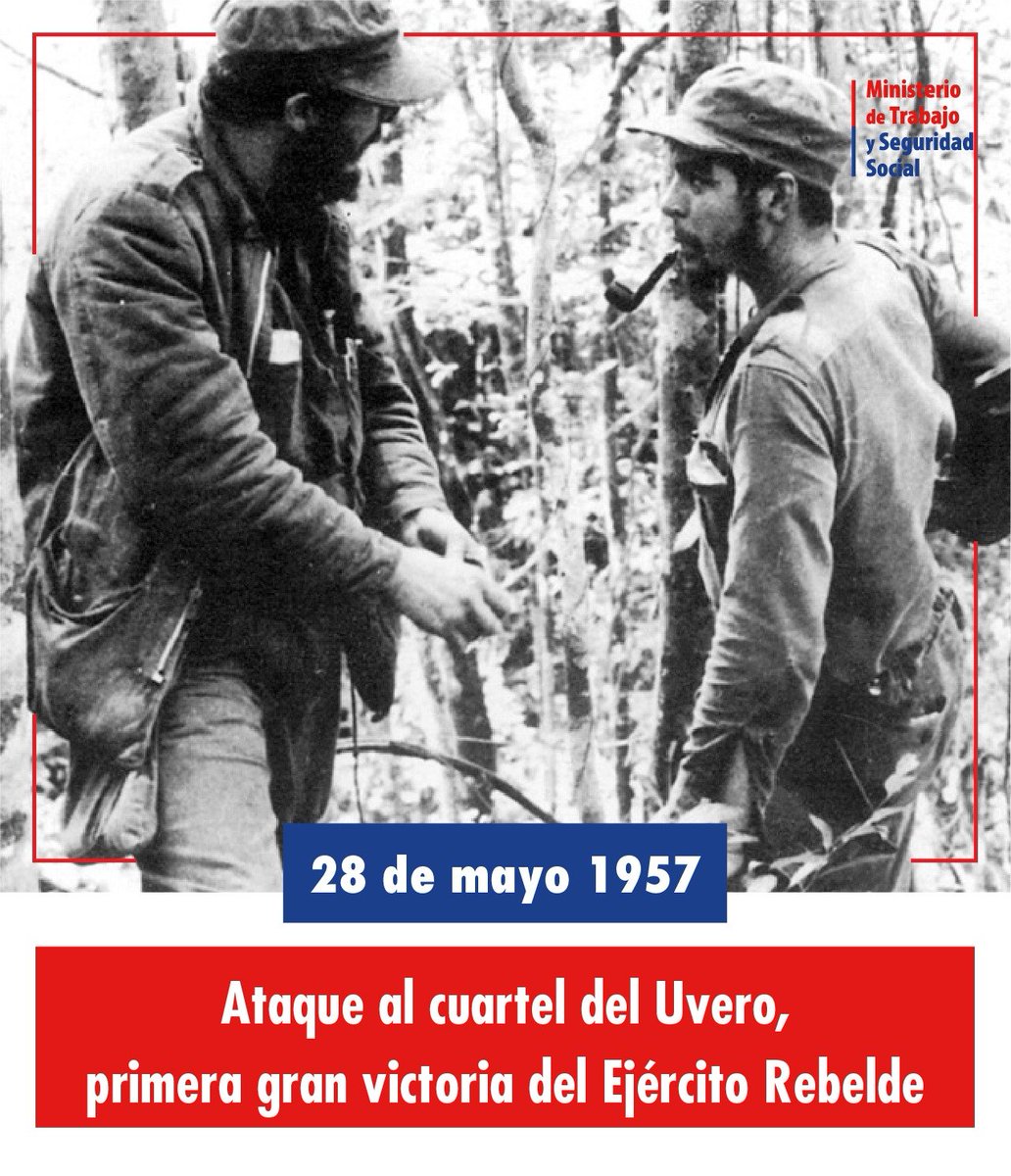 Fidel sobre el combate del Uvero: “Y fue necesario que los compañeros hiciesen un esfuerzo supremo para librar aquel combate que duró tres horas y que finalizó con la victoria de nuestras fuerzas” #CubaViveEnSuHistoria #EstaEsLaRevolución