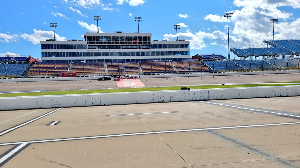 We're at Iowa Speedway today for a Goodyear tire test ahead of the first ever NASCAR Cup Series race at the track, scheduled for Sunday. June 16. Christopher Bell, Brad Keselowski and Kyle Larson are making laps.