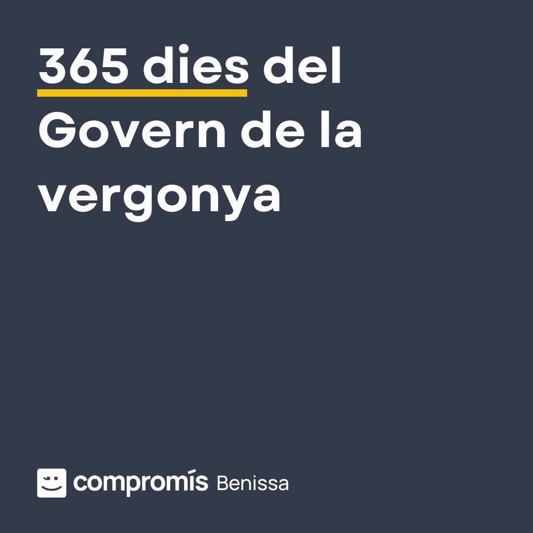 CompromBenissa's tweet image. 🫠 365 dies del govern de la vergonya a Benissa!

#PlantemCara 

I plantarem cara el pròxim 9 de juny! ✊🏼🇪🇺
