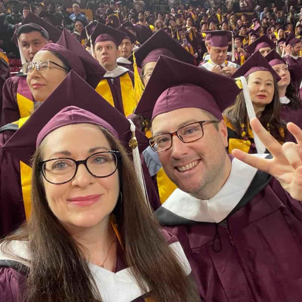 asuonline's tweet photo. They’re called BEST friends for a reason! 💁 Celebrate the Sun Devil relationships you’ve formed on your #learnASUlive journey. Drop a photo of you and your besties below! #ASUOnline #BFFDay https://t.co/ml9sOYu3nR