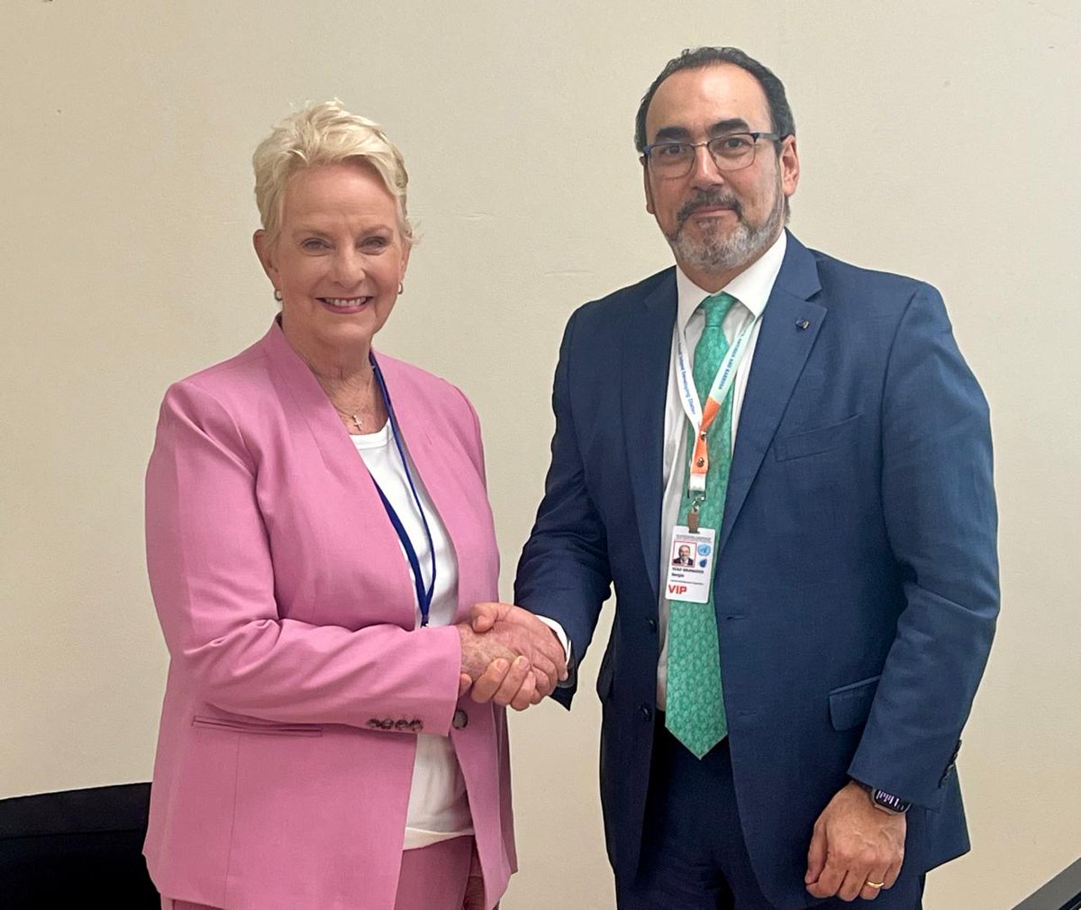 📌 Our Executive President @sergiodigra met with @cindymccain, the Executive Director of the World Food Programme (@WFP), to explore new ways of supporting Latin American and Caribbean countries in mitigating food and nutrition insecurity. They discussed strategic lines such as
