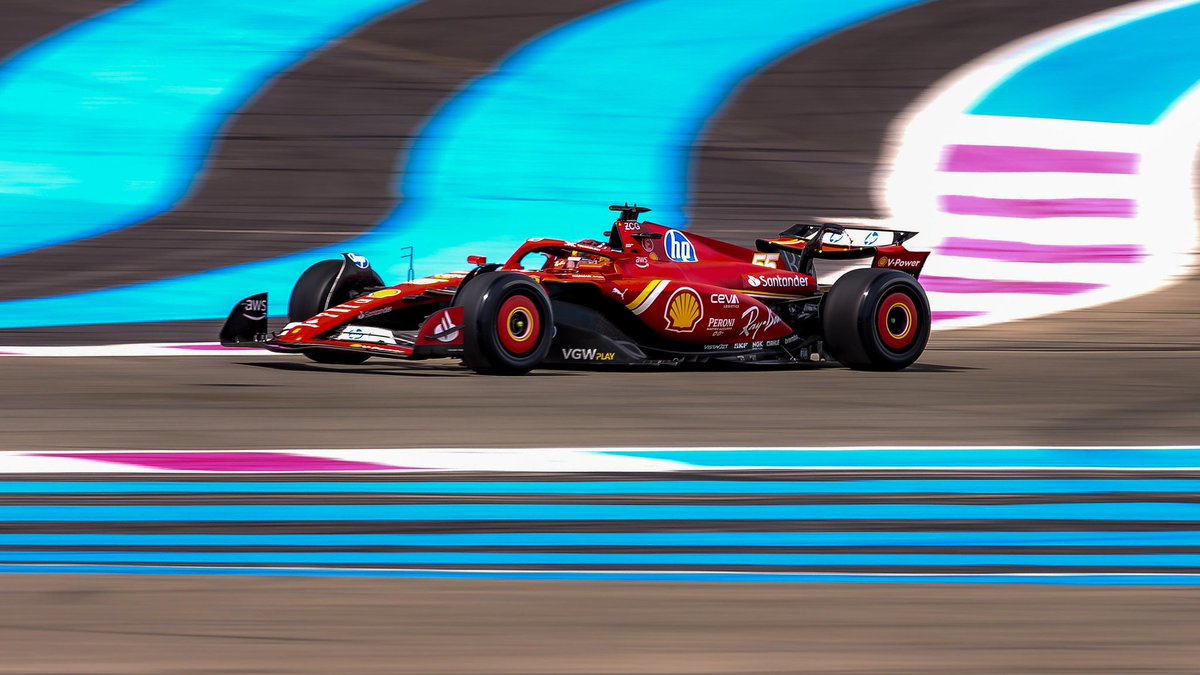#Sainz completa 768 kms en el 1° de los dos días de test de #Pirelli en el Circuito Paul Ricard 🇫🇷 con los 🛞 de 2025, para tratar de reducir su sobrecalentamiento.

👉 Este miercoles, #Leclerc tomará el relevo al volante del #SF24. 

#F1 #CS55 #CarlosSainz #Formula1
