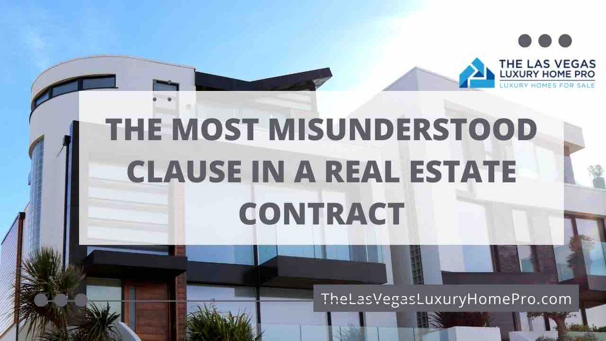 Financing Contingencies: The Most Misunderstood Clause in a Real Estate Contract via @vegashomepro. thelasvegasluxuryhomepro.com/blog/the-most-…