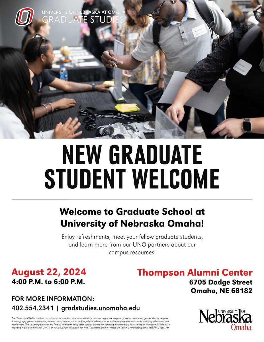 Calling out to all newly admitted graduate students starting this fall - Register for our New Graduate Student Welcome Event today!

hubs.ly/Q02yHZhj0