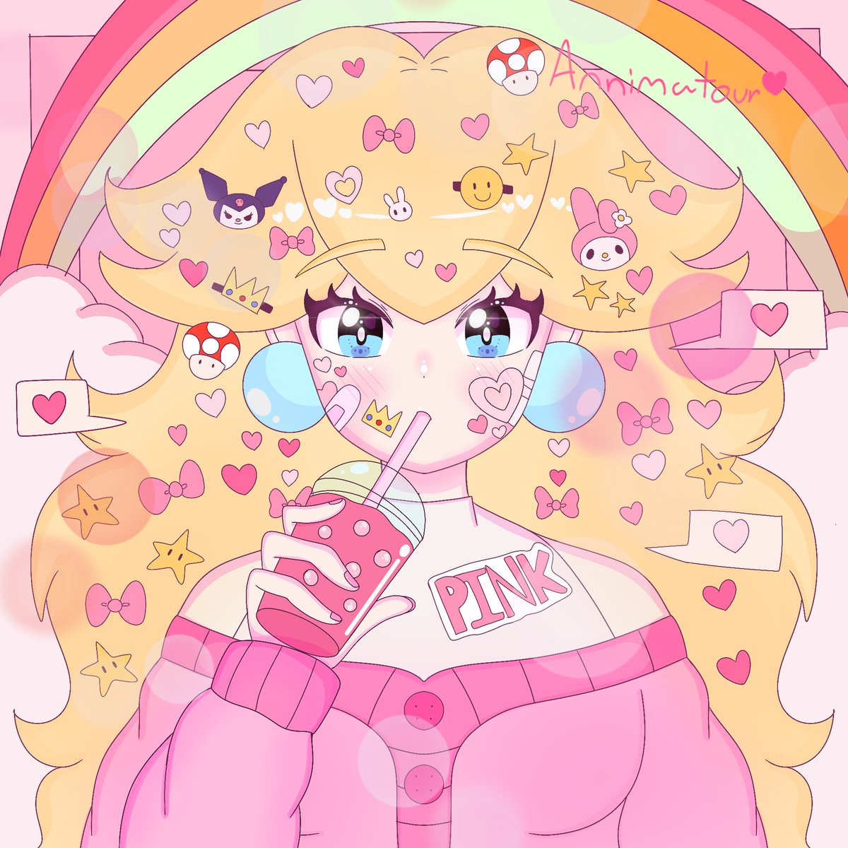 #PrincessPeach #PrincessPeachFanArt #Fanart #Nintendo princess peach selfie
