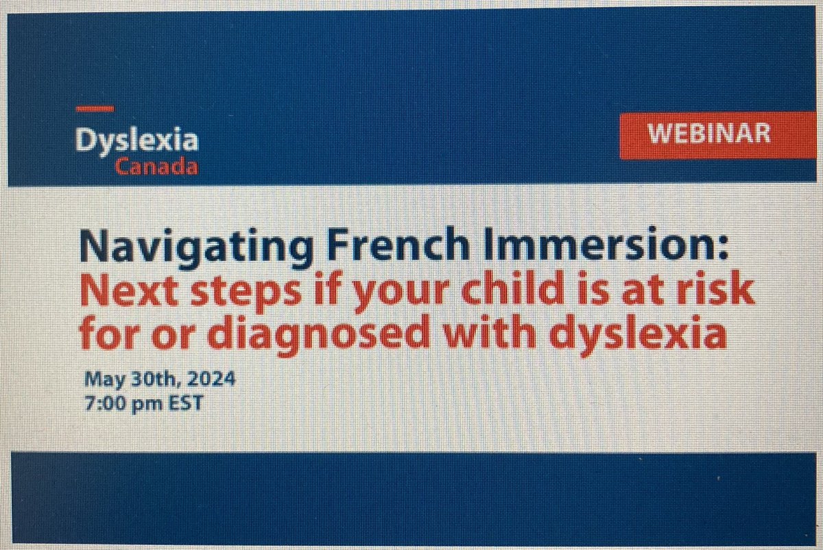 Nancy Wise, Ph.D. (@fiedconsulting) on Twitter photo In case you missed it! On May 30th, I’ll be chatting with Dyslexia Canada’s Executive Director, <a href="/AliciaFromTiny/">Alicia Smith</a>, during this webinar for families with children enrolled in FRENCH IMMERSION. Register here: dyslexiacanada.org/en/events/navi… In case you missed it! On May 30th, I’ll be chatting with Dyslexia Canada’s Executive Director, <a href="/AliciaFromTiny/">Alicia Smith</a>, during this webinar for families with children enrolled in FRENCH IMMERSION. Register here: dyslexiacanada.org/en/events/navi…