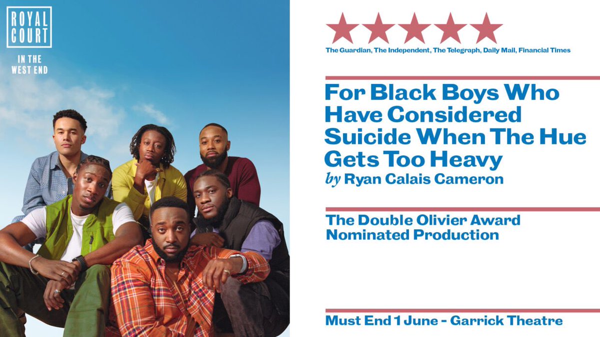 ConortheGray's tweet photo. Need a bit of a lie down after watching these two incredible, heart-rending revivals over the past week. Thank you to the theatre gods for giving me a second chance to catch what everyone else was telling me I’d missed out on.
@PPTonstage
#ForBlackBoys https://t.co/h5UG0t9S5W