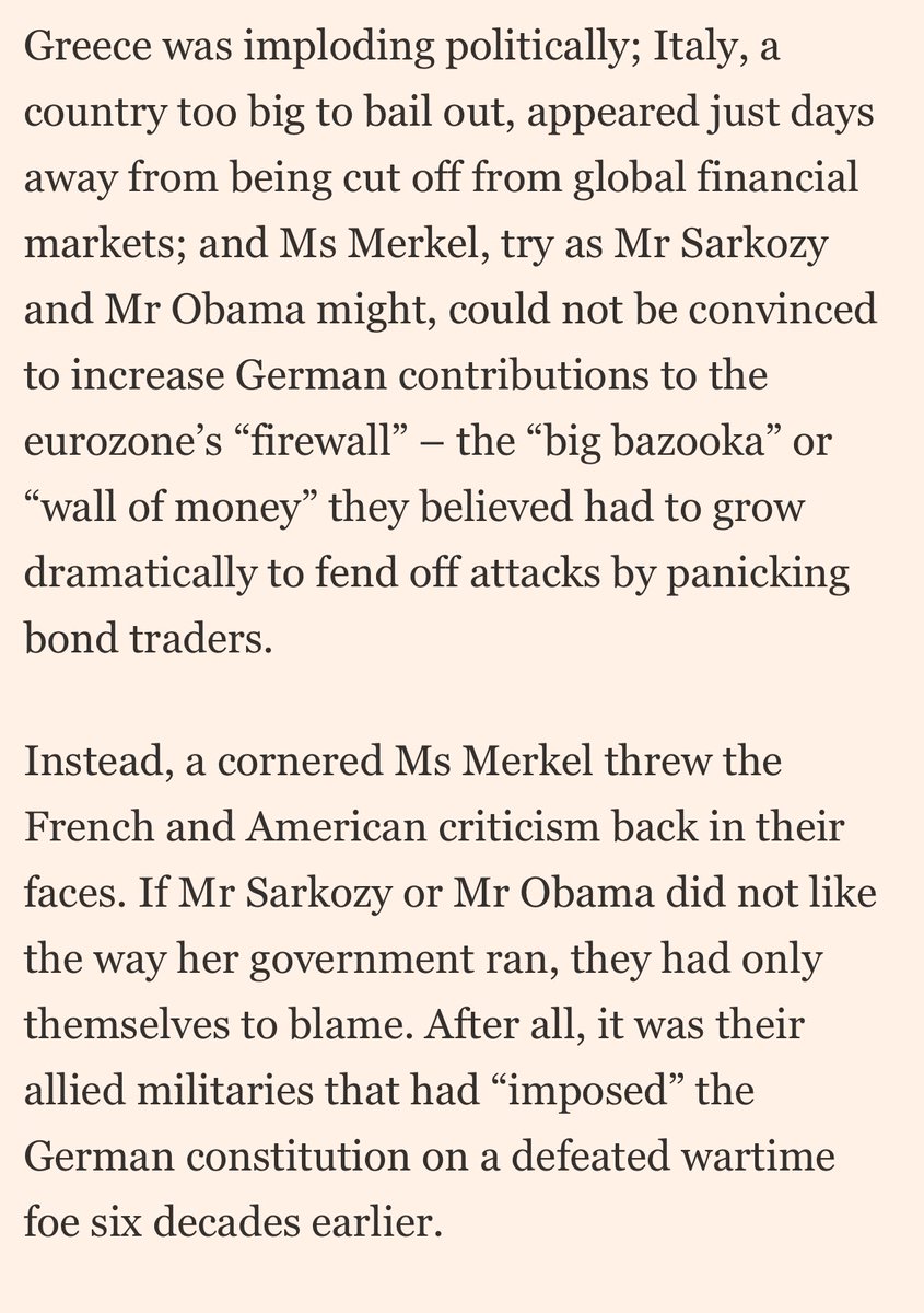 Never forget when Merkel melted down and began crying in front of Sarkozy and Obama during the height of the Eurozone crisis