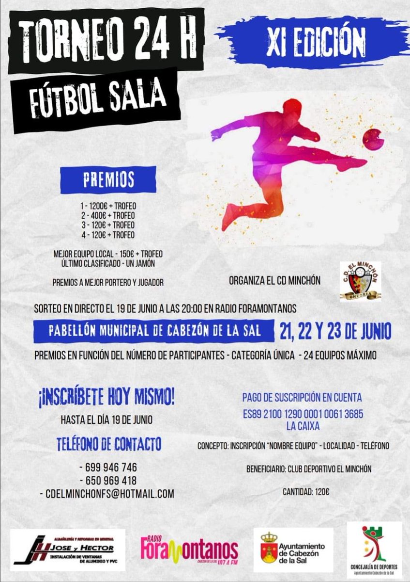 Van quedando menos plazas esto va que vuela.
No esperes mucho te quedaras sin plaza.