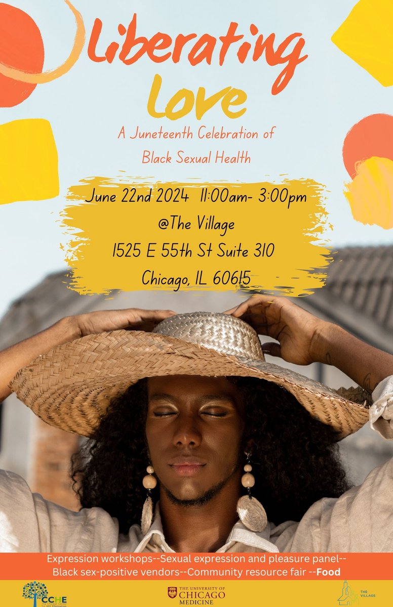 This year for Juneteenth we are celebrating Black sexual Health. Stop by the Village on June 22nd to hear from our panel about sexual expression and pleasure!