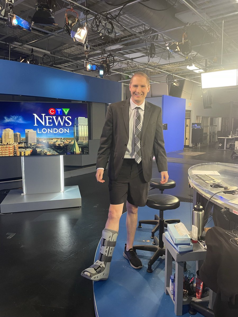 Julie Atchison (@juliectv) on Twitter photo Our 6:00 pm News anchor <a href="/CTVFiset/">Carlyle Fiset</a> got the boot… playing soccer. ⚽️
Tune into your local news <a href="/CTVLondon/">CTV London</a> Our 6:00 pm News anchor <a href="/CTVFiset/">Carlyle Fiset</a> got the boot… playing soccer. ⚽️
Tune into your local news <a href="/CTVLondon/">CTV London</a>