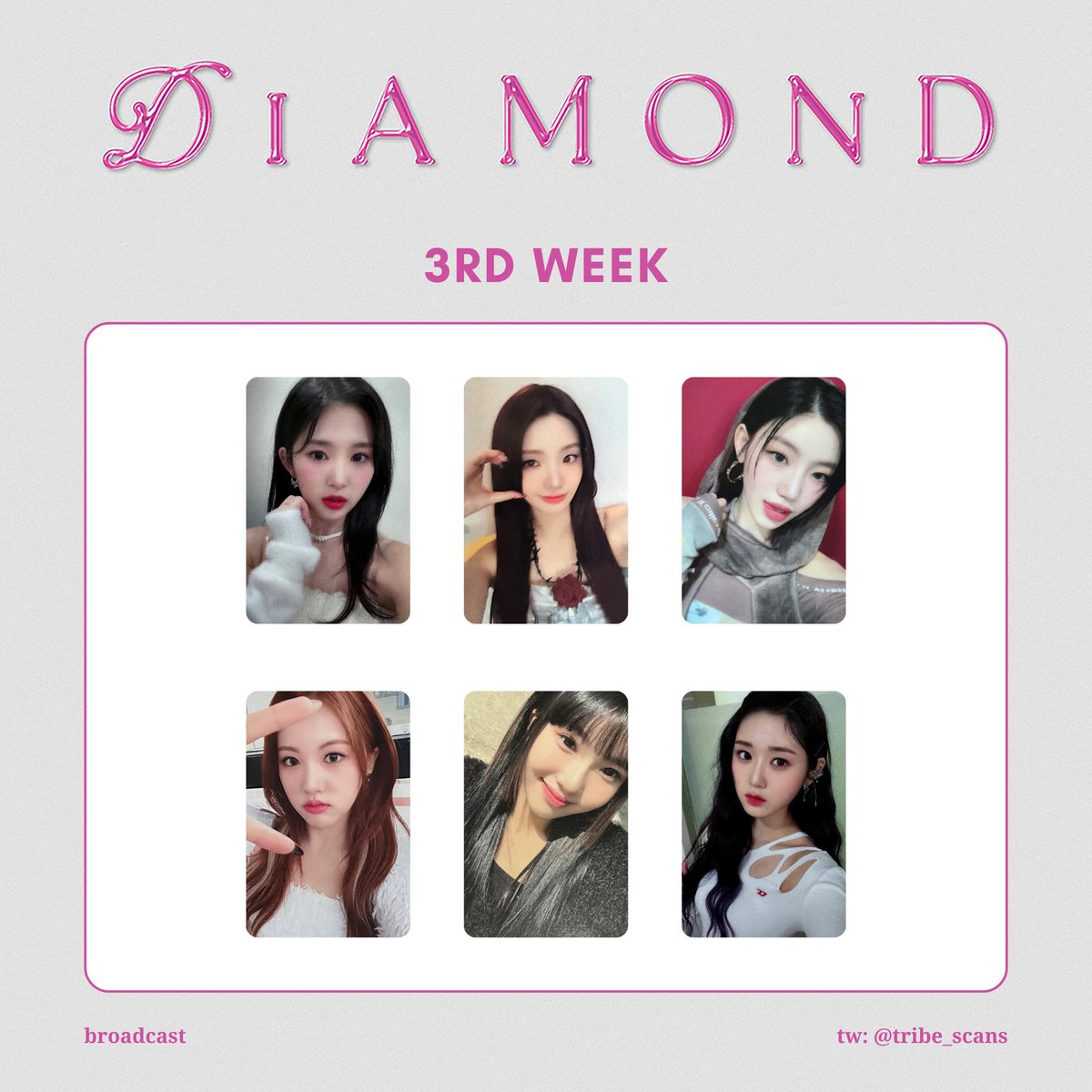 [TEMPLATE]

tri․be
diamond | broadcast - 3rd week

hd in archive in bio!